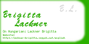 brigitta lackner business card